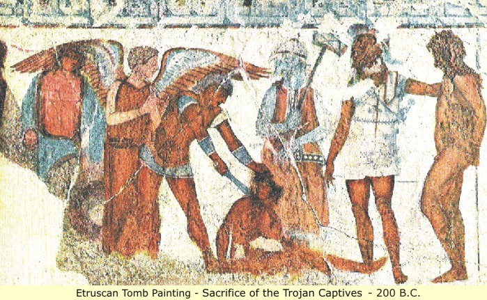 Were early Rome settlers called the Etruscans Black?
